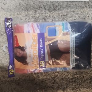 Women's Hanes Microfiber SMOOTH Tagless Brief Underwear pk. of 10 panties READ !